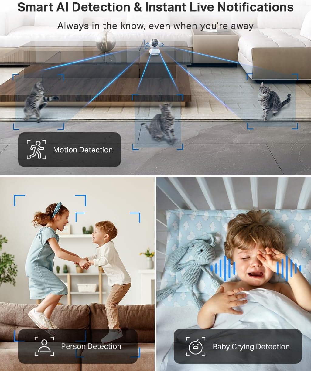 Tapo C210 2K 3MP Pan/Tilt Indoor Security Camera