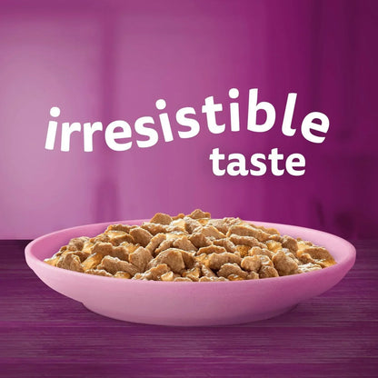 120 x 85g Whiskas Kitten Poultry Feasts Mixed Wet Cat Food Pouches in Jelly
