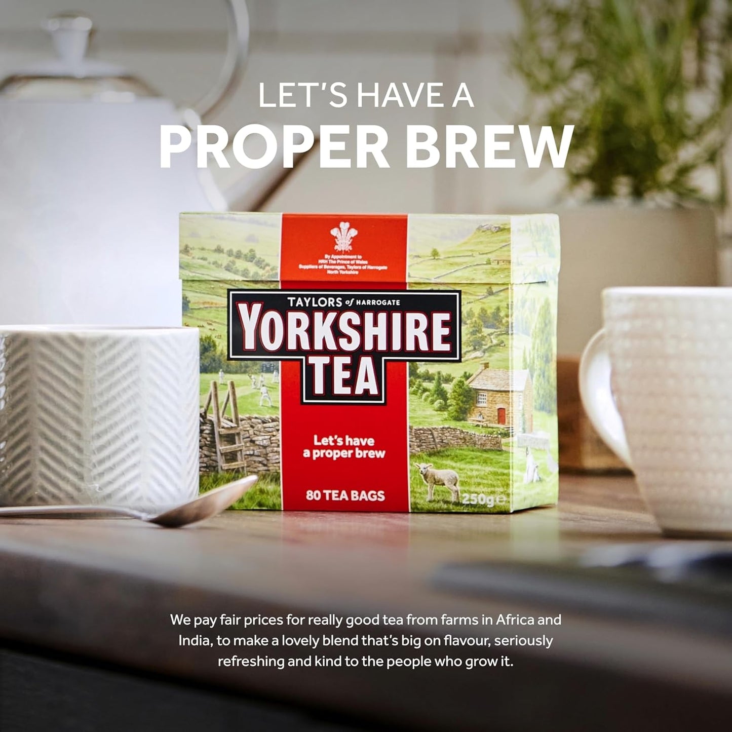 Yorkshire Tea, Total 600 Tea Bags, (Pack of 1.875 kg)