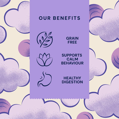 Pooch & Mutt - Calm & Relaxed Complete Dry Dog Food Grain Free (Regular Sized Kibble), for Calming Hyperactive or Anxious Dogs, Turkey and Sweet Potato, 10kg (packaging may vary)