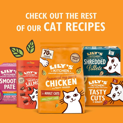 Lily’s Kitchen Tasty Cuts in Gravy Complete Nutrition, Cat Wet Food Multipack (48x85g) Tins for Adult Cats, With Freshly Prepared Meat & Offal, Grain-free Recipe, Suitable for Sterilised Cats