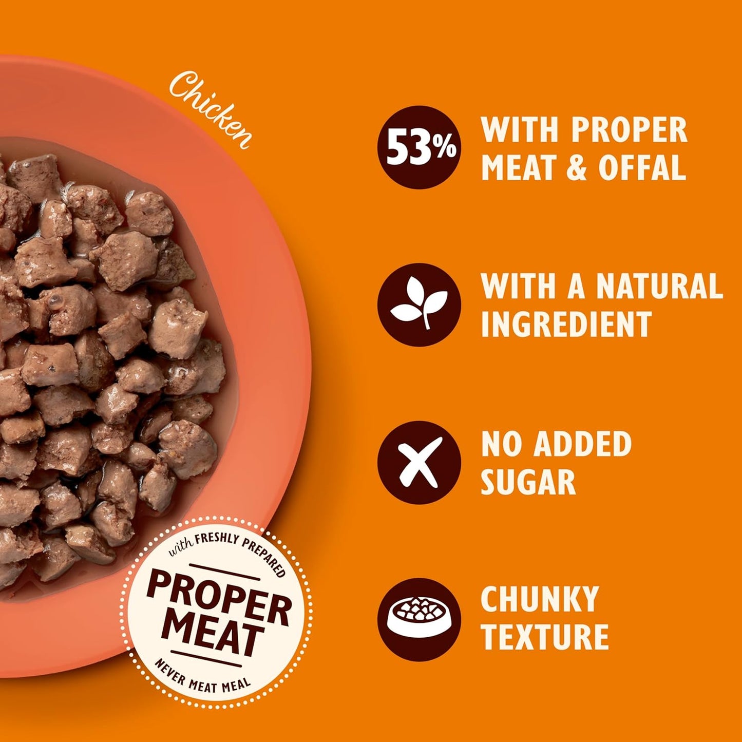 Lily’s Kitchen Made with a Natural Ingredients Tasty Cuts in Gravy with Chicken Adult Wet Cat Food 18 x 85g Tin