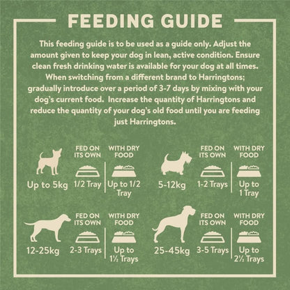 Harringtons Complete Wet Tray Grain Free Hypoallergenic Adult Dog Food Meaty Bumper Pack 16x400g - Chicken, Lamb, Beef & Turkey - Made with All Natural Ingredients