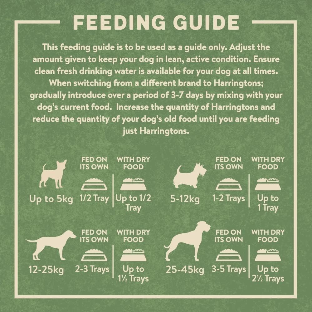 Harringtons Complete Wet Tray Grain Free Hypoallergenic Adult Dog Food Variety Bumper Pack 16x400g