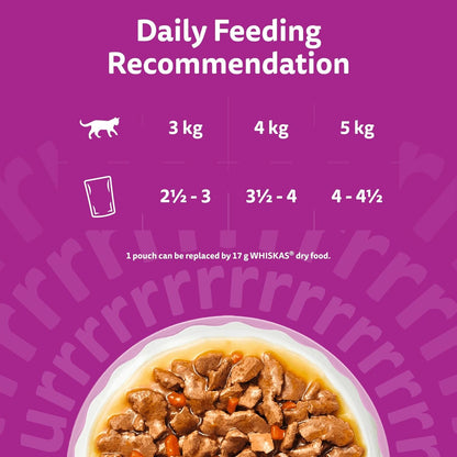 WHISKAS AROMATIC Adult Wet Cat Food in Gravy 40x85g Fragrant Fusions