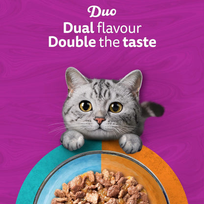 WHISKAS DUO Adult Wet Cat Food in Jelly 40x85g Surf & Turf